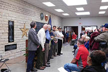 Peace Memorial foyer ribbon cutting, 2017. Image courtesy of Tom Parish.