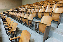 Stage renovation underway.