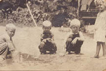 Edward and Earl Crumpton with Lewis and Eleanor Goldan.