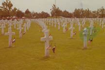 Elmer Crumpton's gravesite in Belgium.