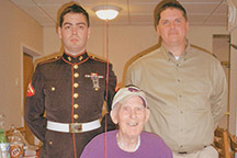 Carl (Bus) Crumpton with grandsons.