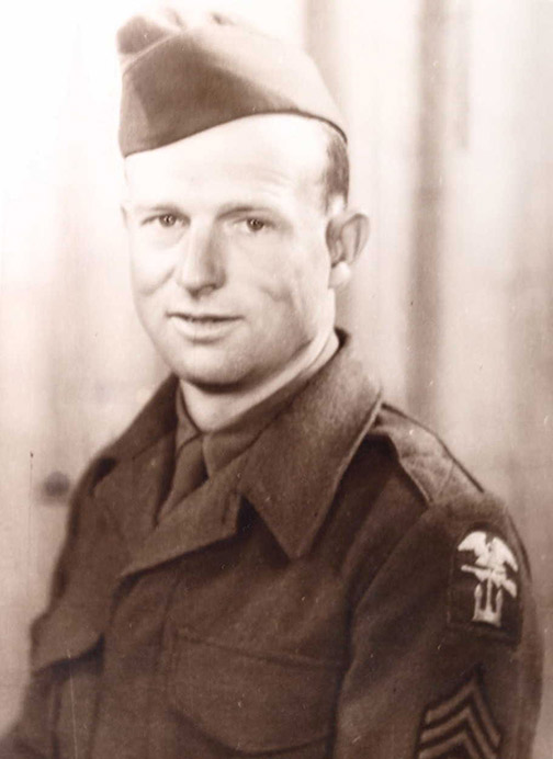 Charles Mills' pictured in uniform (courtesy of Bonita Sapp).