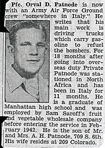 Article describing Cpl Friedrich's commendation for his performance while escorting President Roosevelt.